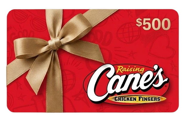 Raising Cane's $500 Gift Card